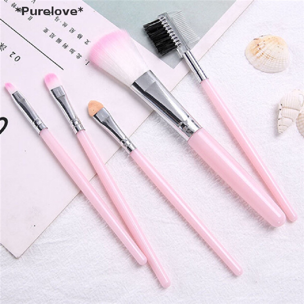 Set 5 Cọ Trang Điểm Phấn Mắt Son Môi Dành Cho Nữ