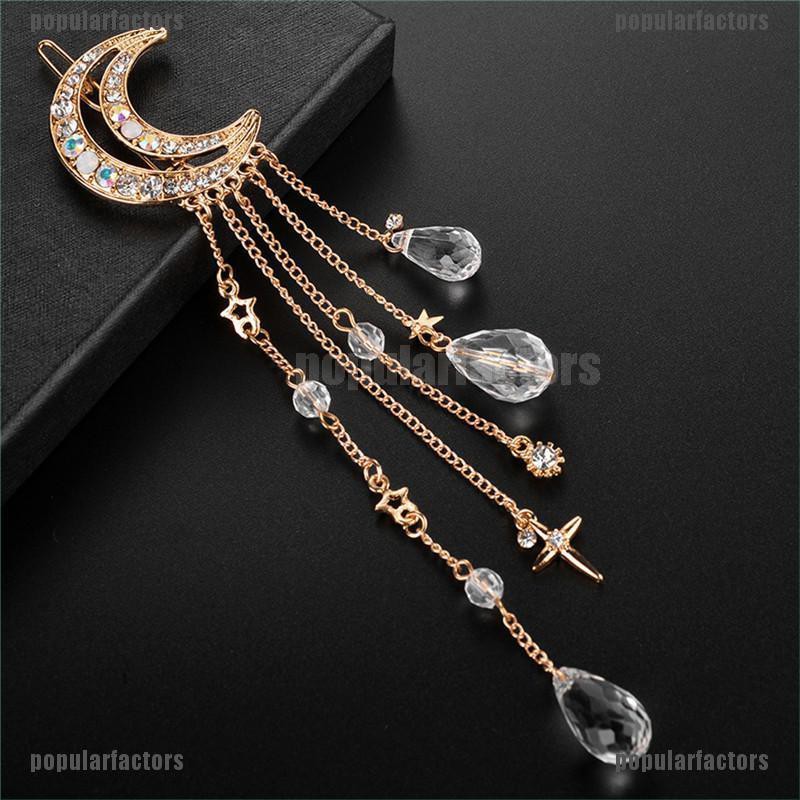 Kẹp Tóc Hình Mặt Trăng Thời Trang Thanh Lịch Cho Nữ