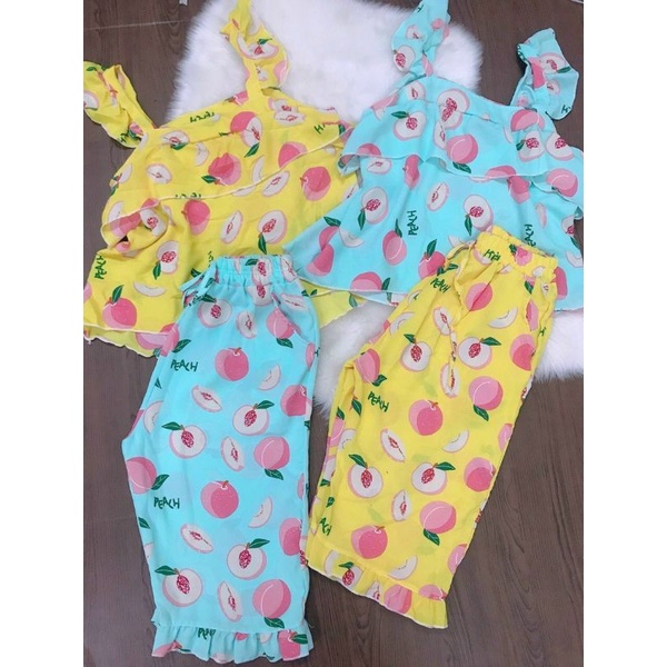 Bộ lụa quần lửng ống túm