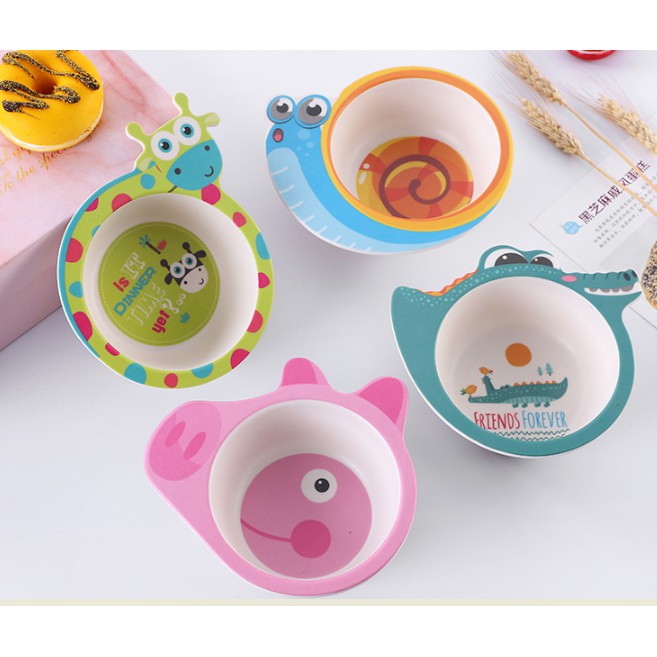 Bát ăn dặm sợi tre cực dễ thương cho bé