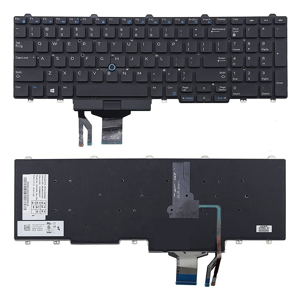 (KEYBOARD) BÀN PHÍM LAPTOP DELL E5550 dùng cho Latitude E5550 E5570 E5580, Precision 3520 7510 7520 7530 7720