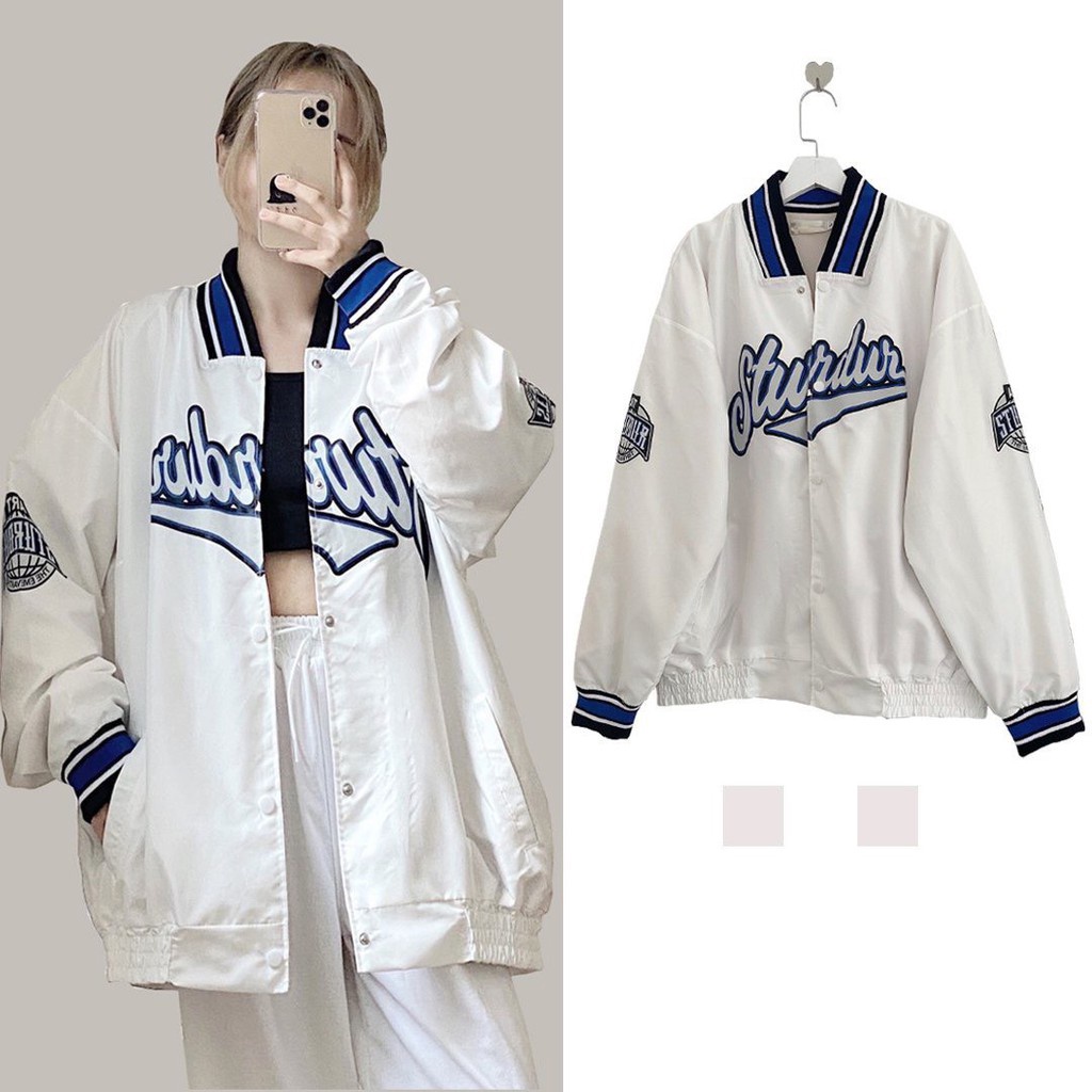 Áo khoác bomber unisex chất dù 2 lớp cao cấp không bong tróc chất vải mịn không xù lông, cam kết video kèm ảnh chụp