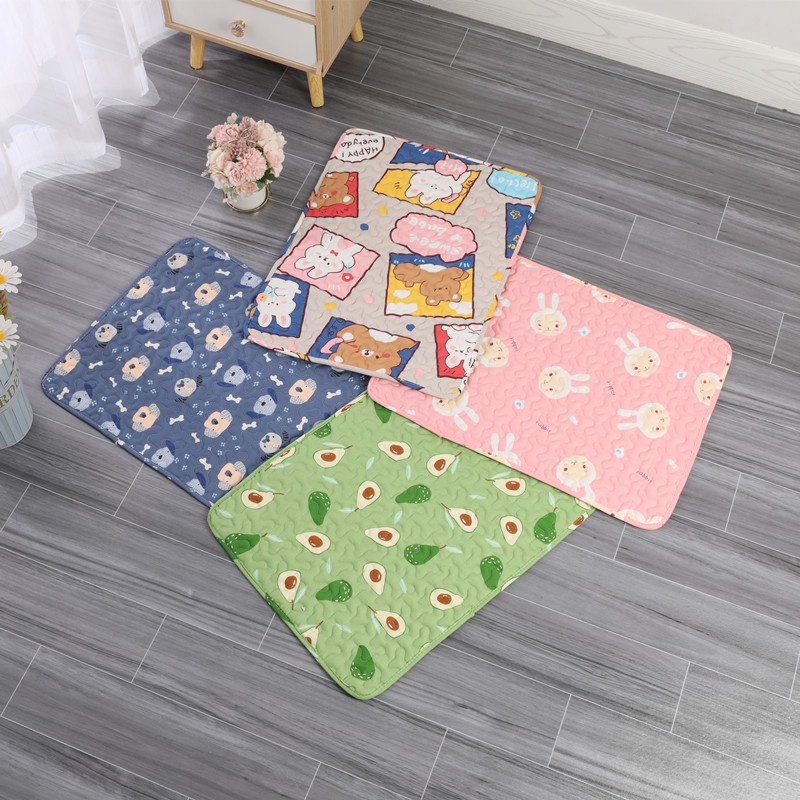 Thảm Cotton Lót Sàn Mùa Hè Chống Trượt Cho Thú Cưng