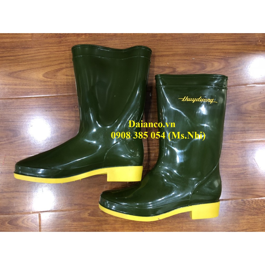 Ủng Nhựa/ Ủng công Nhân Thùy Dương- Màu Rêu Vàng - 284 (Kèm Hình Thật) | BigBuy360 - bigbuy360.vn