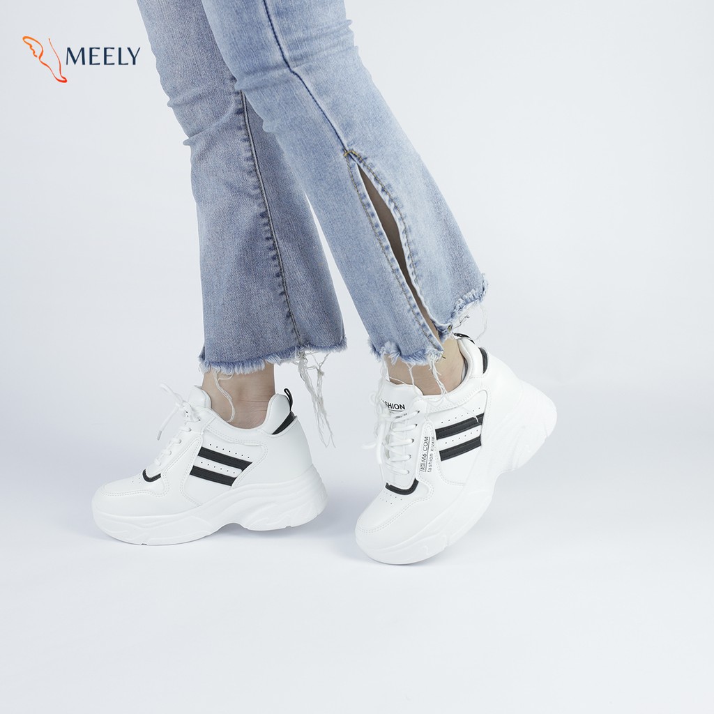 Giày Thể Thao Nữ Độn Đế MEELY Sneaker Ulzzang Tôn Dáng - CKP523