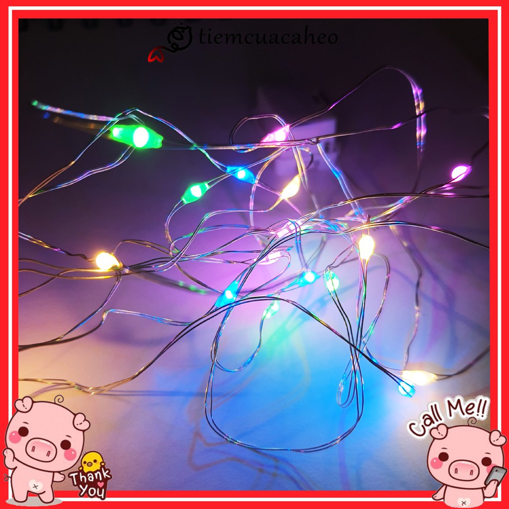 Đèn Led Đom Đóm đổi màu decor trang trí nhà cửa, phòng ngủ, cây thông Noel, hang đá
