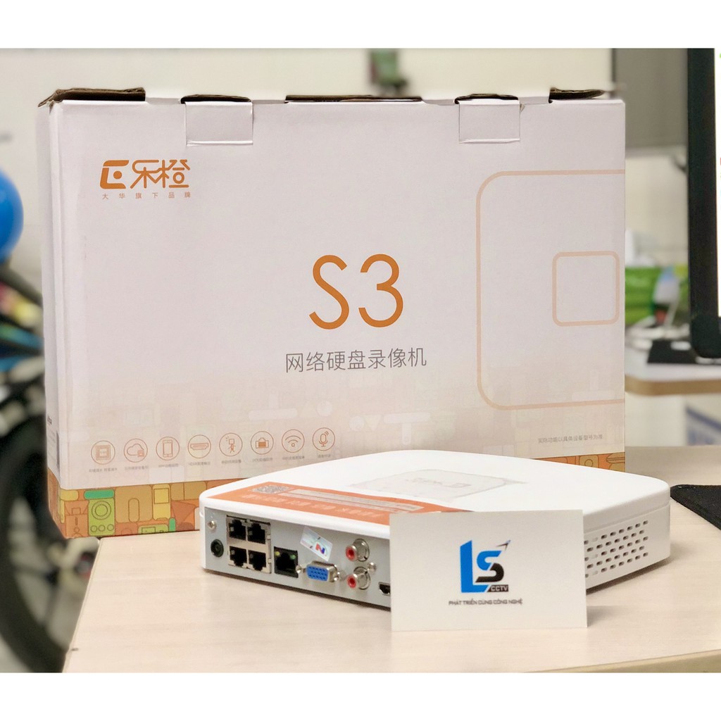 Đầu ghi Dahua⭐FreeShip⭐Đầu ghi IP 4 kênh POE Dahua Lechange S3-04-P (FW Tiếng Việt - Server P2P Việt Nam) | BigBuy360 - bigbuy360.vn