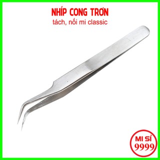 Nhíp nối mi classic cong trơn, dùng để tách và nối mi, làm từ thép không gỉ, gắp êm, nhẹ tay