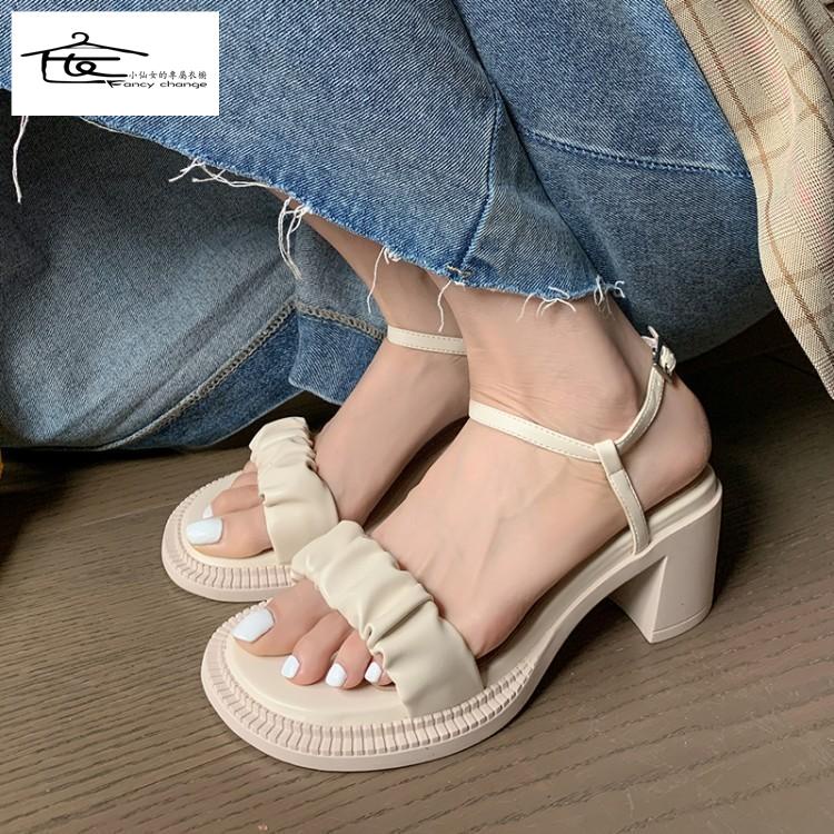 Giày Sandal Cao Gót Hở Ngón Thoải Mái Thời Trang Mùa Hè Cho Nữ