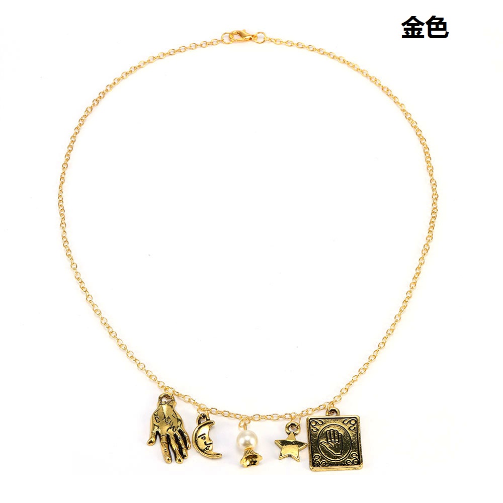 vòng cổ Hợp Kim Đính Ngọc Trai Giả Xinh Xắn COD