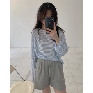 Áo giấy kẻ dài tay [ Hình thật shop chụp ]