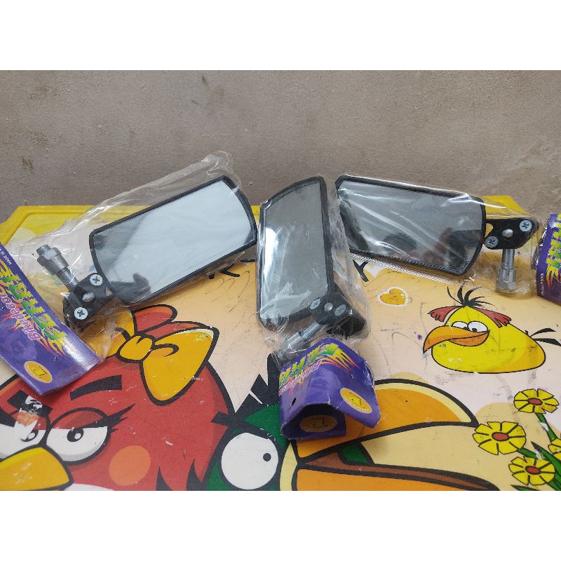 Gương Xe Máy Chữ Nhật  Fi Kính Trắng Lắp Được Trái Phải