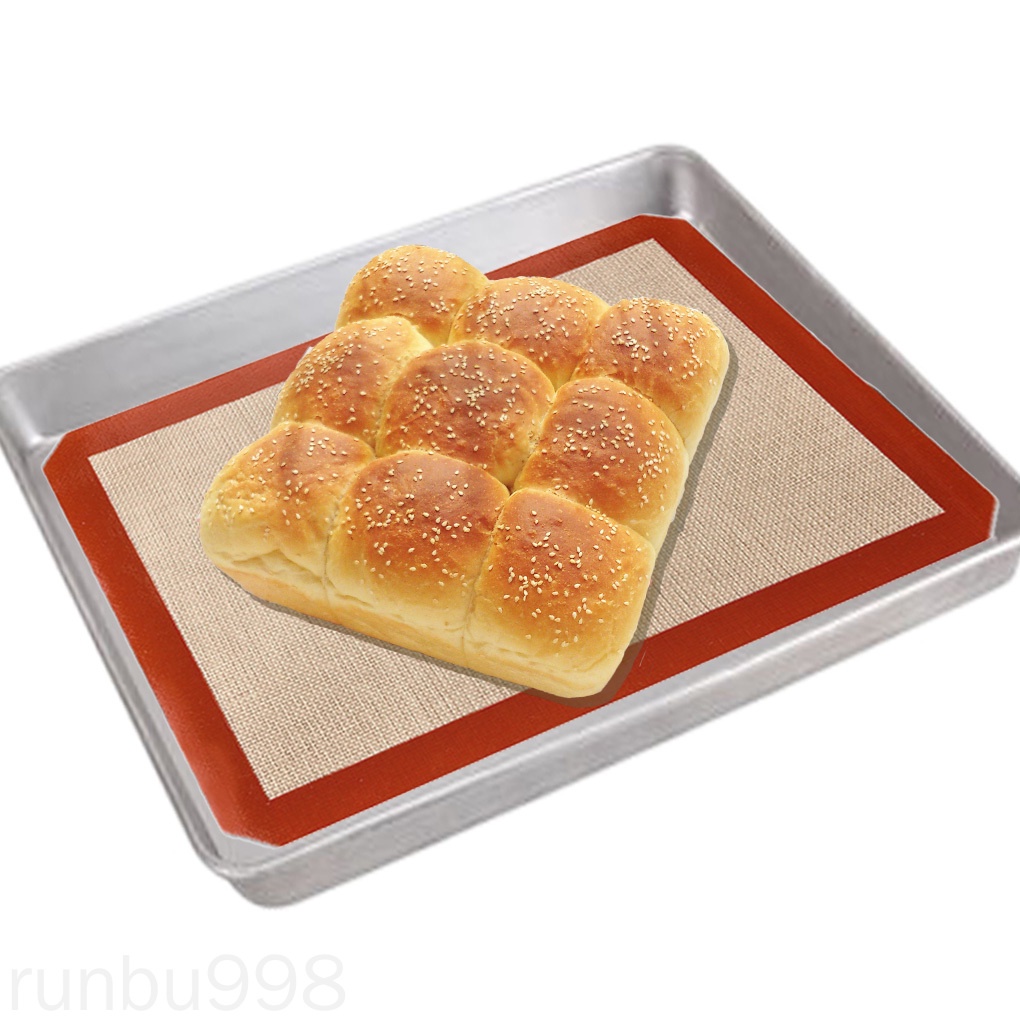 Tấm Lót Nướng Bánh Bằng Silicone Sợi Thủy Tinh Chịu Nhiệt Chống Dính Có Thể Tái Sử Dụng Runbu998