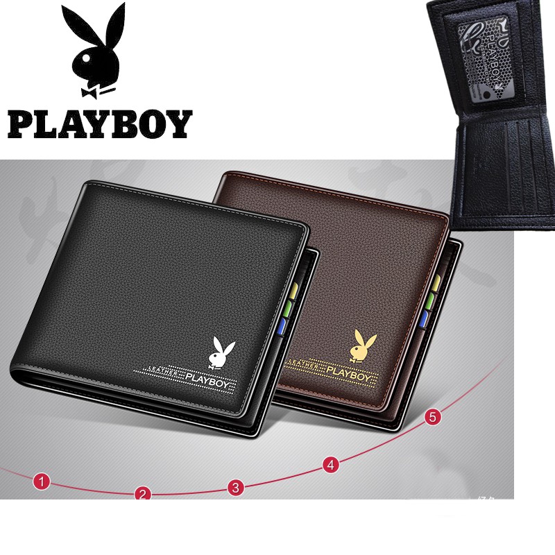 Ví Da Nam Đựng Thẻ Playboy Chất Lượng Cao