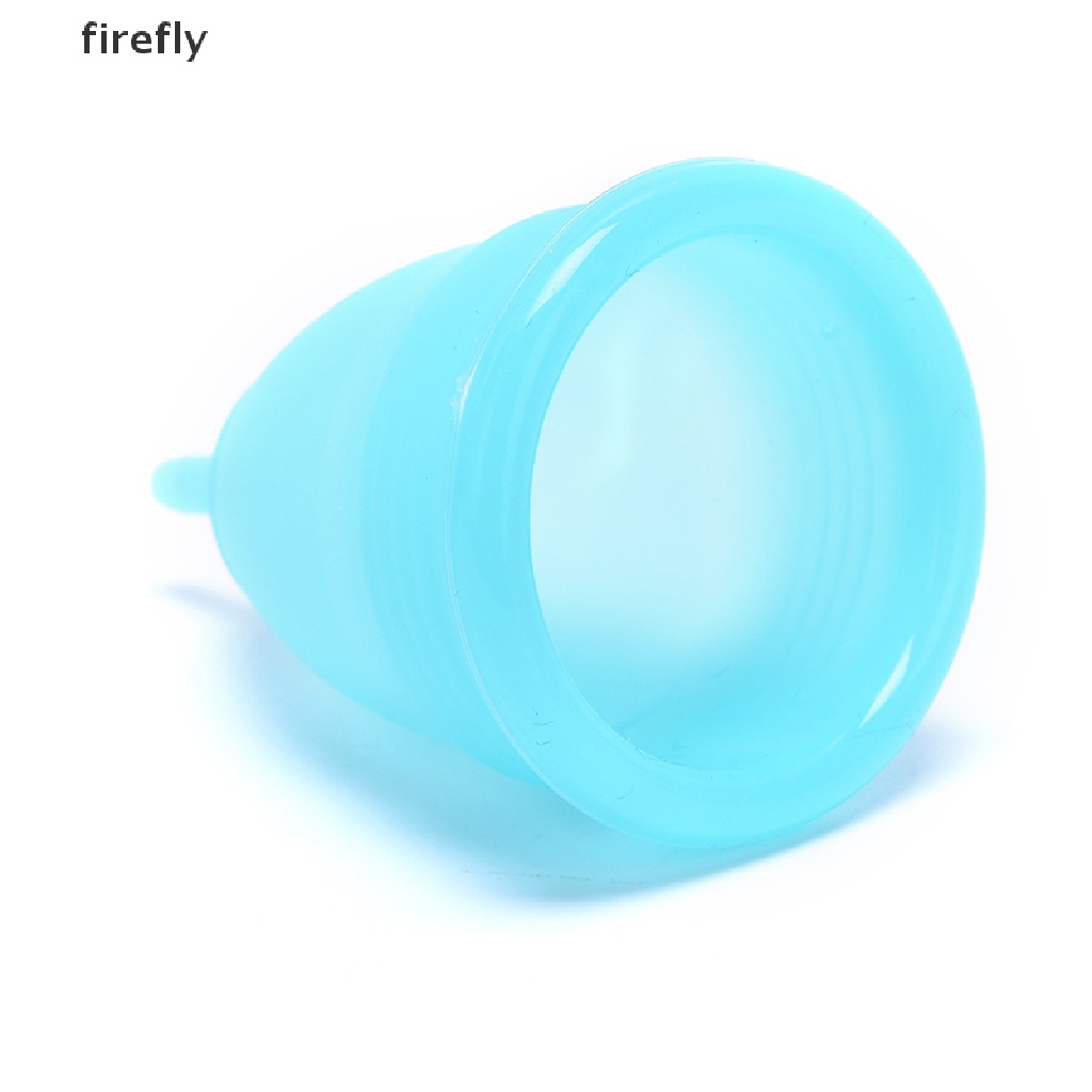 Set 2 Cốc Nguyệt San Bằng Silicon Mềm Kích Thước Lớn Và Nhỏ Có Thể Tái Sử Dụng