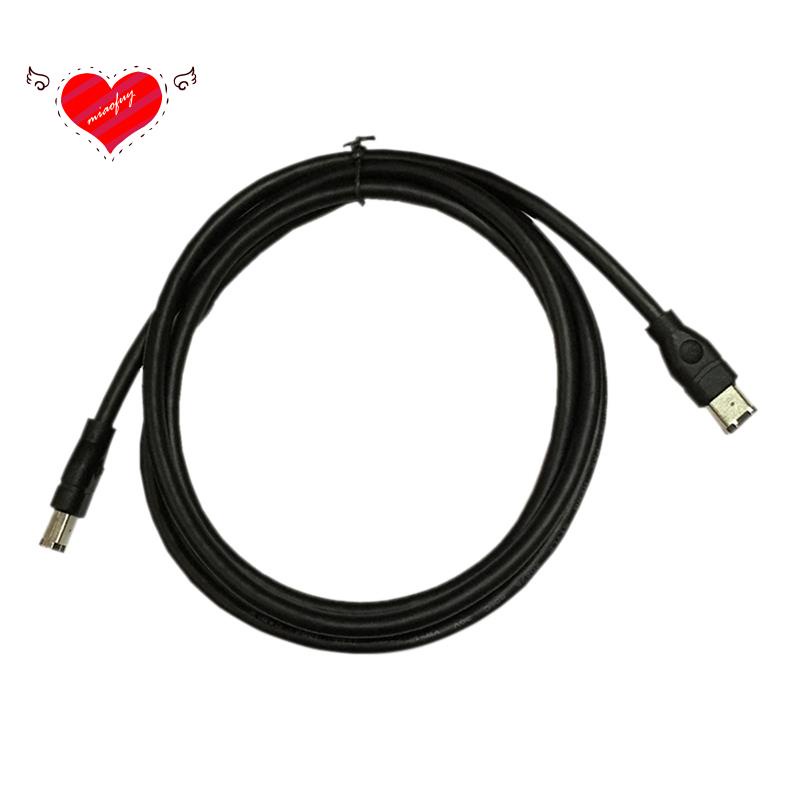 Đen Cáp Chuyển Đổi Ieee 1394 Firewire 400 Sang Firewire 400 6 Pin / 6 Pin Male - 10 Ft