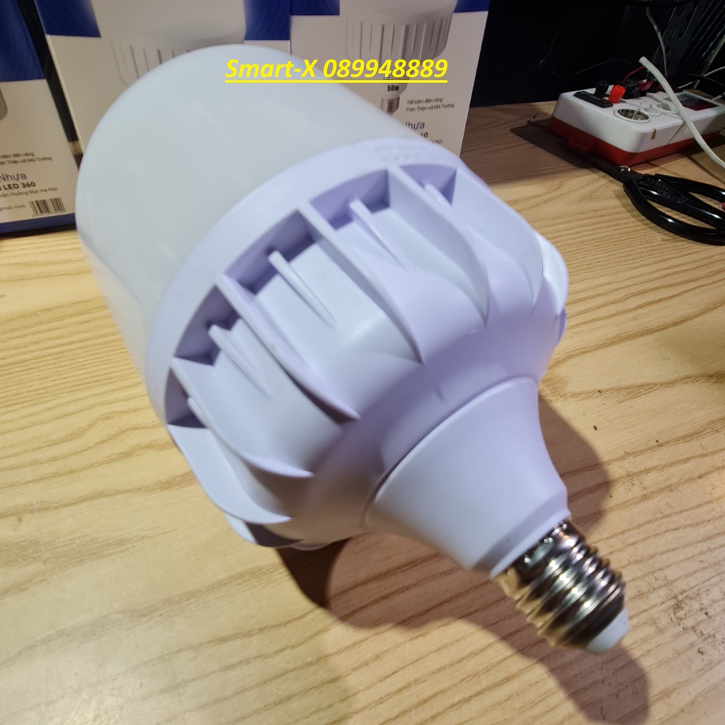 Bóng đèn led búp trụ nhựa tiết kiệm điện công suất 10w - 15w - 20w - 30w - 40w đui xoáy E27