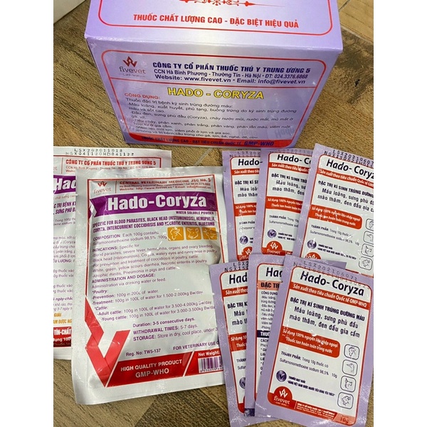 Gói Hado - Coryza dùng cho gà vịt
