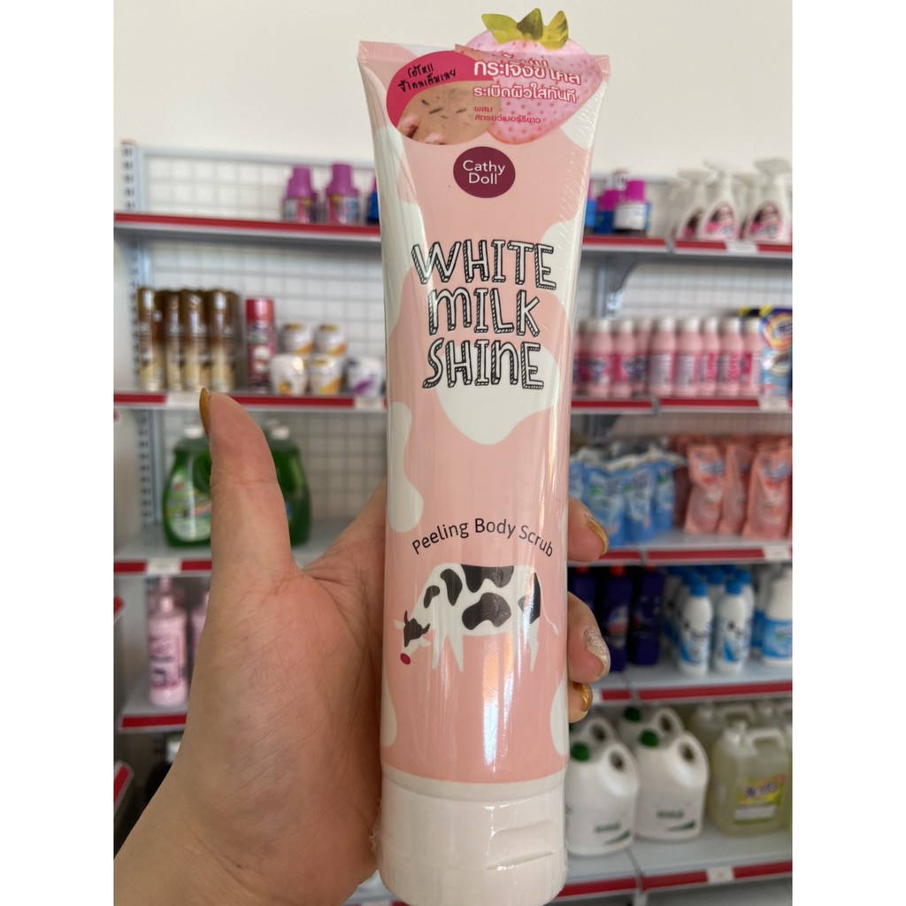 Tẩy tế bào chết Cathy Doll White Milk Shine Peeling Body Scrub 320ml