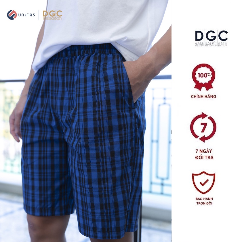 Quần đùi Nam dáng dài kẻ caro DGCs - SQDBA04M (màu ngẫu nhiên)