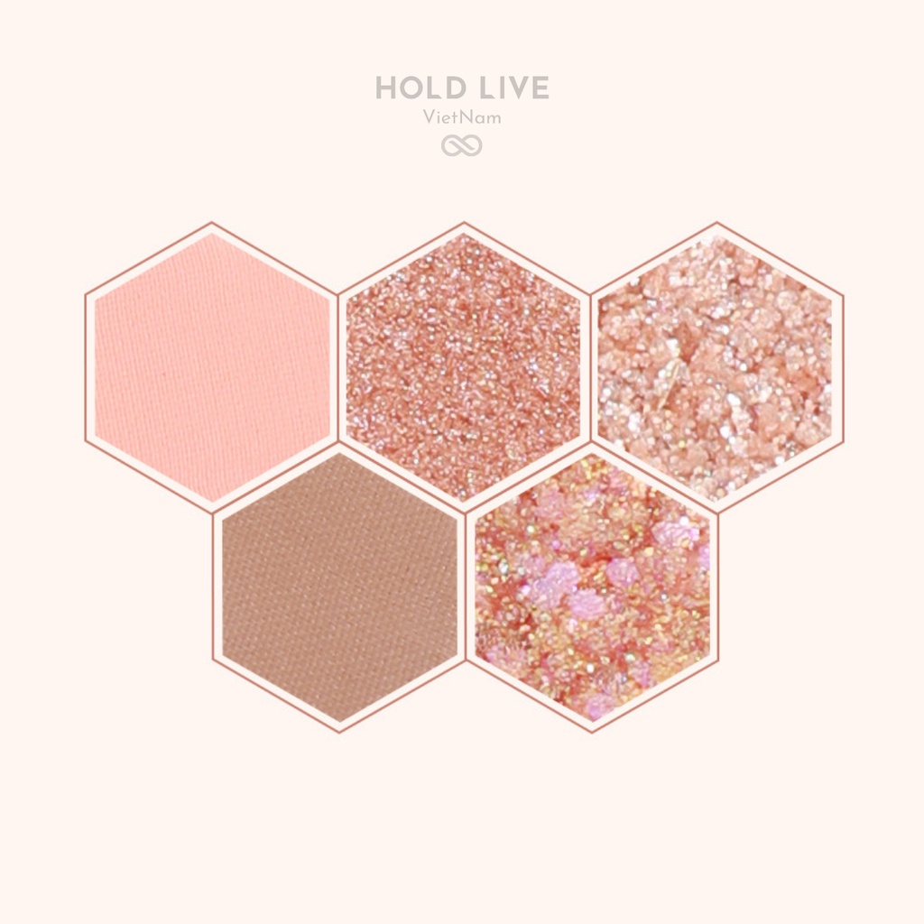 [ Hold Live 2022 ] Bảng phấn mắt 12 màu Hold Live HoneyComb tổ ong dòng cao cấp HL506, phù hơp mọi phong cách