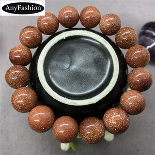 Vòng tay đá cát vàng tự nhiên 6-12mm DIY cho nam nữ Vòng tay đơn