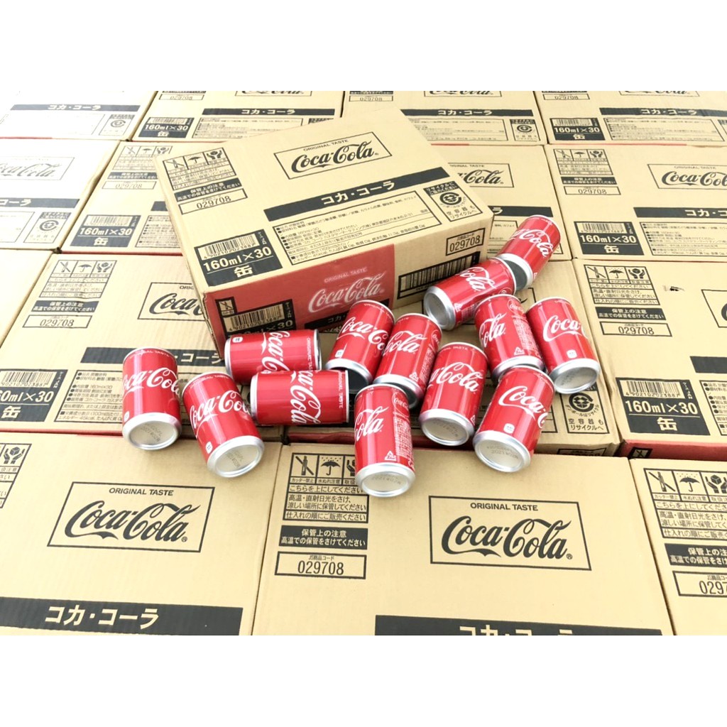 Coca Cola mini Nhật loại 160ml (thùng 30 lon) | 4902102019187 | Kan shop hàng Nhật