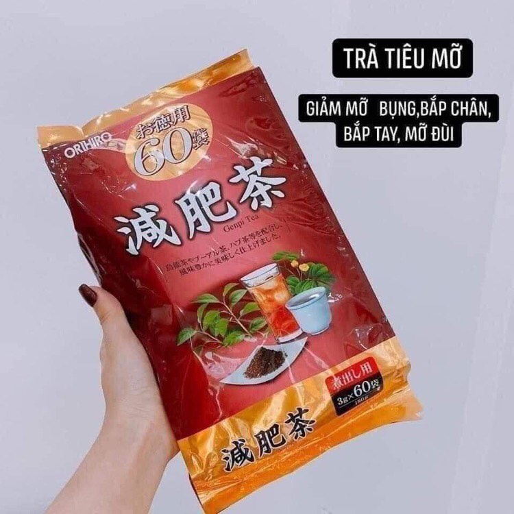 Trà giảm cân,tiêu mỡ Genpi tea của Nhật bản, hỗ trợ đốt cháy mỡ thừa giảm lượng cholesterol trong máu an toàn hiệu quả.