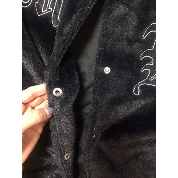 Áo Bomber nhung chữ MB cực chất