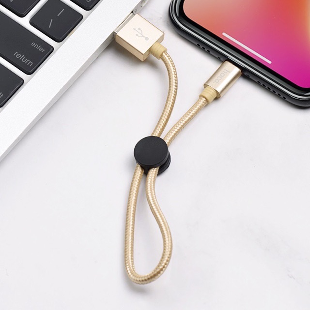 HOCO X35 2.4A DÀI 25cm CÁP SẠC NGẮN SẠC NHANH DÂY DÙ Cáp Lightning iPhone iPad - MICRO USB - USB TYPE C Cáp Sạc dự phòng