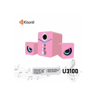 Loa kisonli u3100 màu hồng 3 cái 1 bộ, loa bluetooth tm 4000