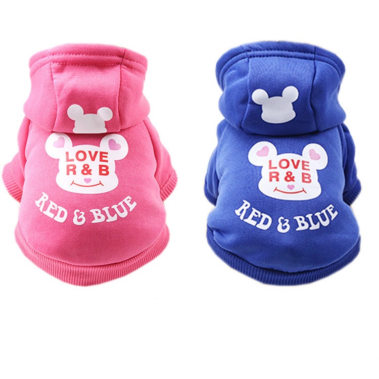 Áo có túi đựng đồ/ mũ trùm đầu yêu thời trang mùa đông dành cho thú cưng