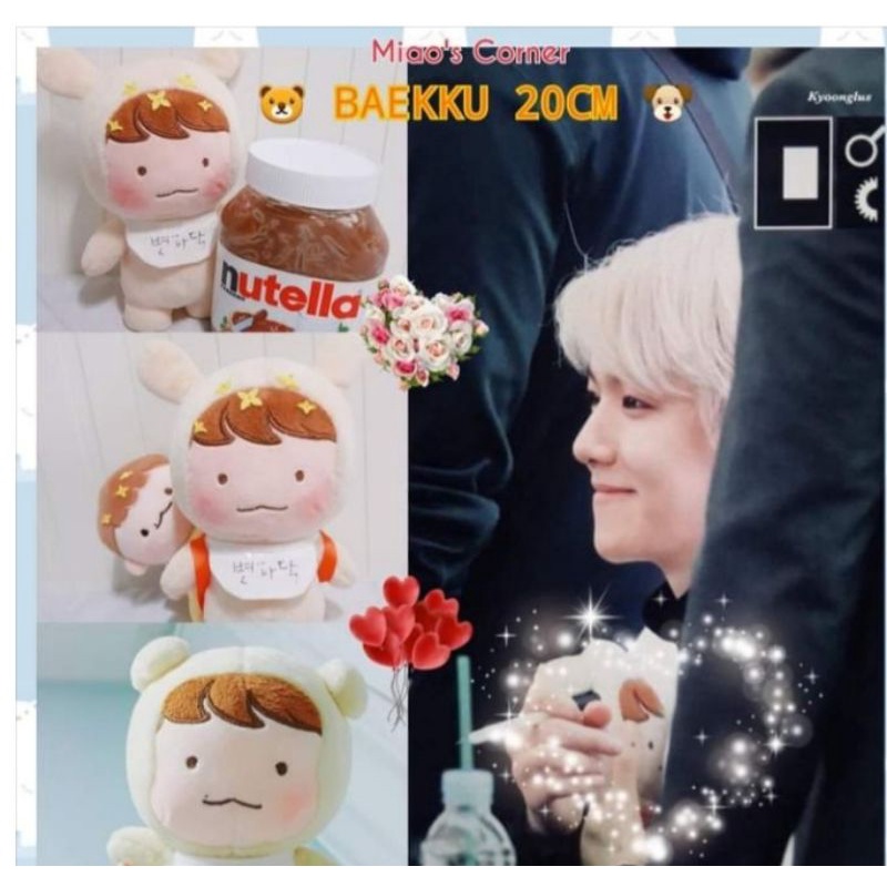 Búp bê bông doll EXO Baekhyun Baekku có sẵn 199 cao 20cm