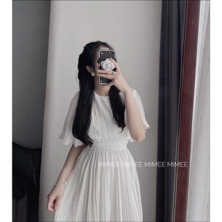 váy maxi dập li dài mimee