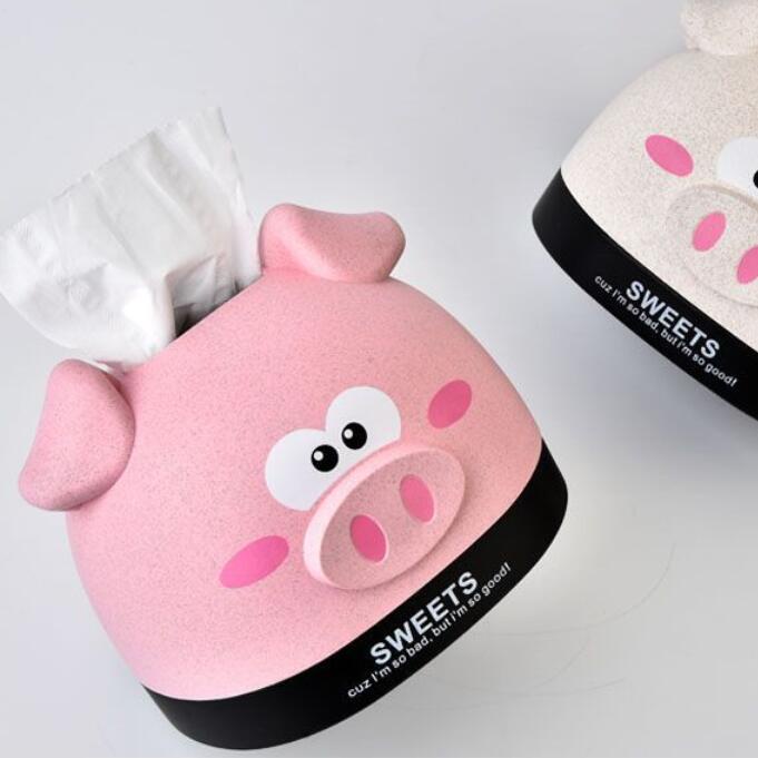 Hộp đựng khăn giấy hình thú dễ thương bằng nhựa chắc chắn