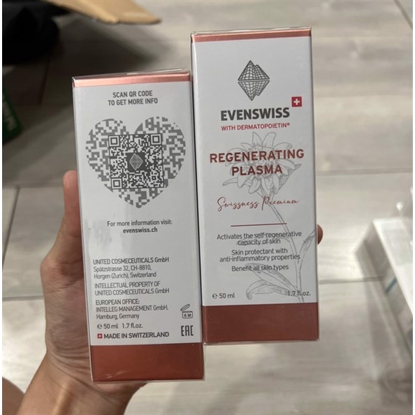 Tinh Chất Huyết Tương Evenswiss Regenerating Plasma 50ml Làm Dịu Phục Hồi Trẻ Hóa Da