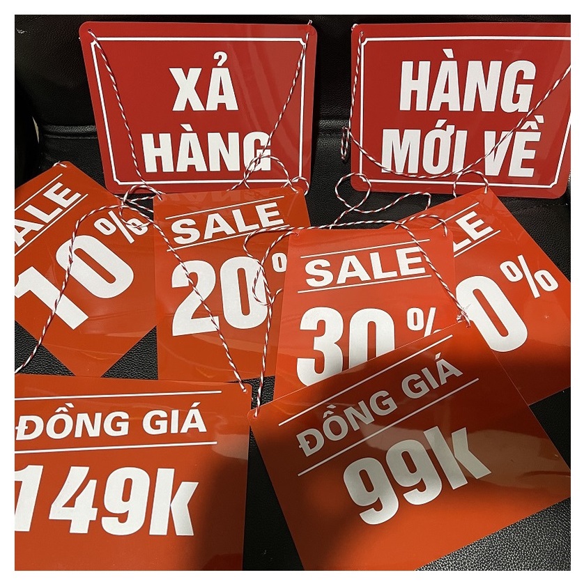 Bảng sale - biển giảm giá - Loại có dây treo