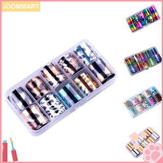 Set 10 cuộn giấy foil hologram dán móng nghệ thuật diy