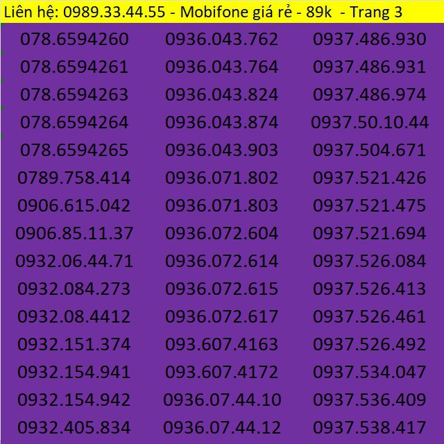 Sim Mobifone giá rẻ