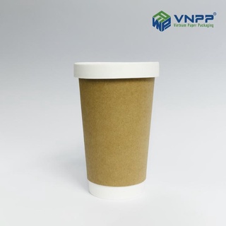Cốc/ly giấy Kraft 2 lớp 16oz - 480ml