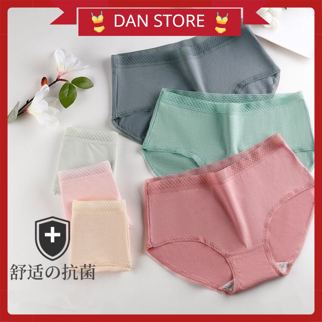 Quần Lót Nữ - Quần Lót Nữ Cotton viền chun kẻ ô thoáng mát kháng khuẩn ôm dáng mã QL01