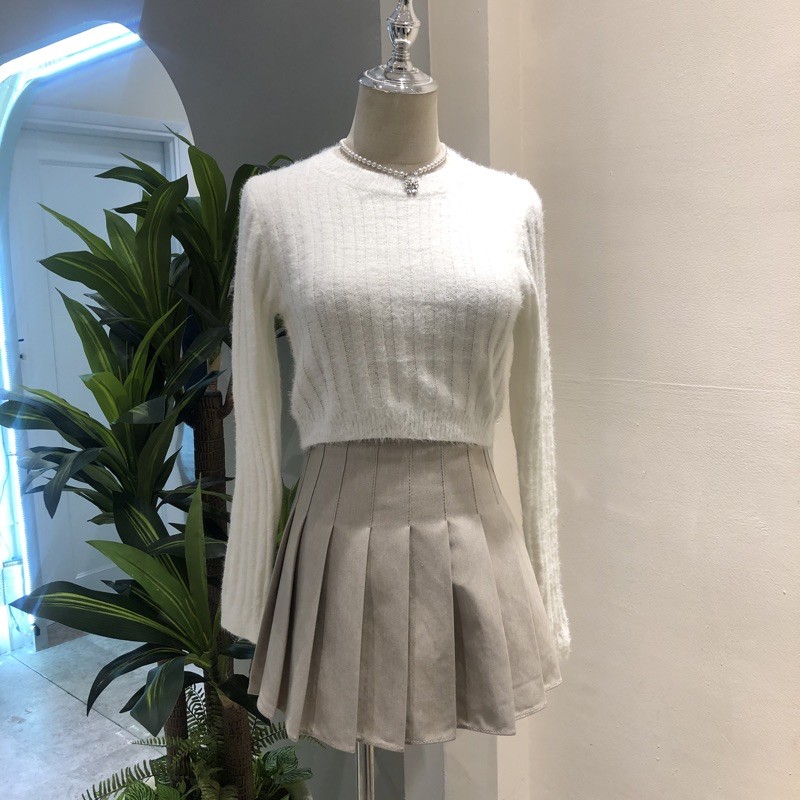 Chân váy tennis kaki