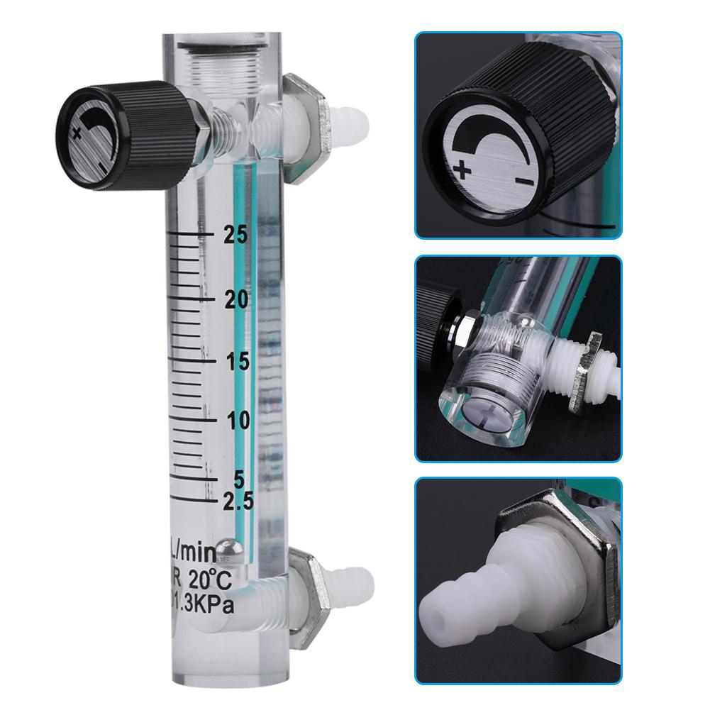 Lưu lượng kế LZQ-5 2.5-25LPM có van điều khiển cho oxy/ không khí/ gas