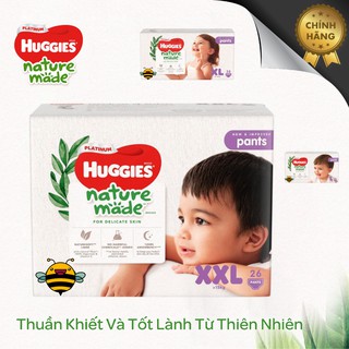 TÃ QUẦN Huggies Platinum Nature Made M58, L44, XL38, XXL26