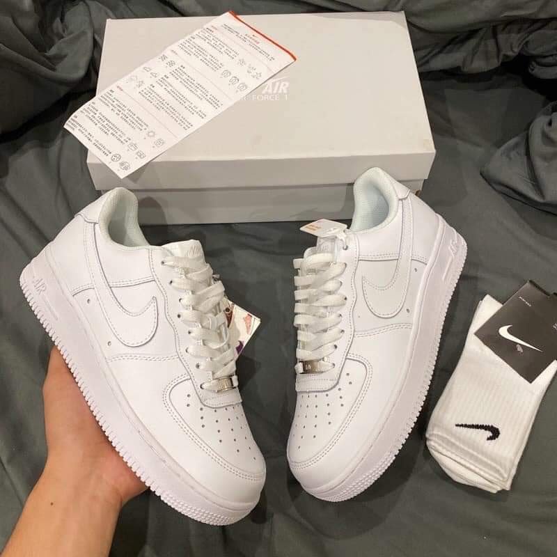 Giày Thể Thao Air Force 1 Trắng Nam Nữ 💥XẢ KHO💥Giày AF1 Trắng Full Hàng Đẹp Đầy Đủ Bill + Box