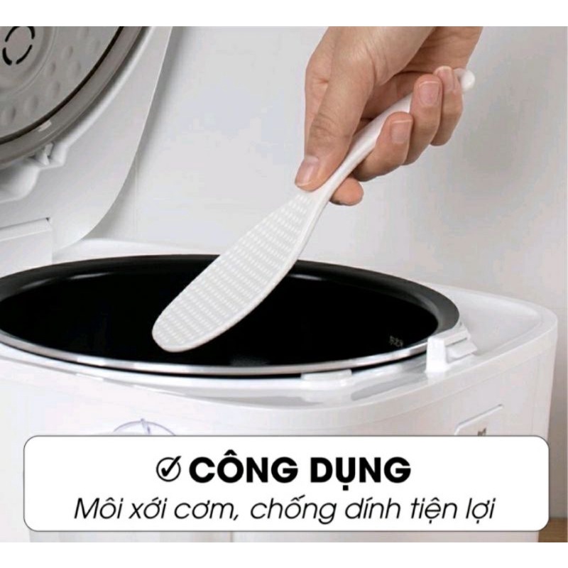 #Rẻ như cho# Môi xới cơm nhựa sần chống dính - thìa xới cơm, môi cơm trắng nhựa Song Long, Việt Nhật - an toàn sức khỏe