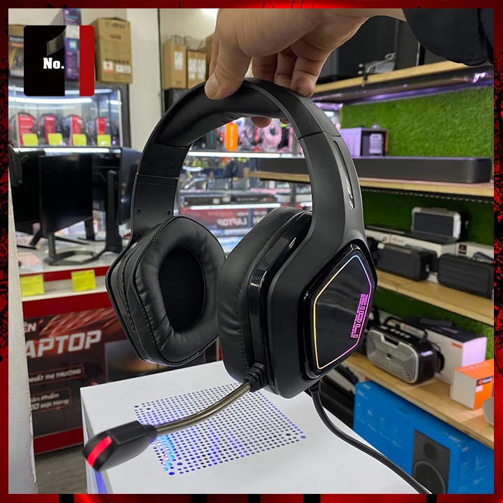 Tai Nghe Chụp Tai Máy Tính Có Mic Led RGB Zidli FCORE FH6U 7.1 Tai Nghe Headphone Gaming Vi Tính Laptop
