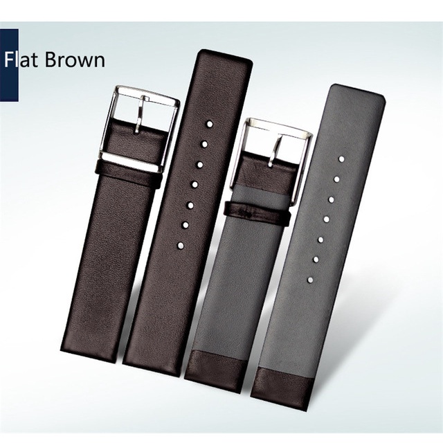 Dây Đeo Bằng Da Thật Cho Đồng Hồ Mido DW CK Timex Tissot Casio 20 22Mm