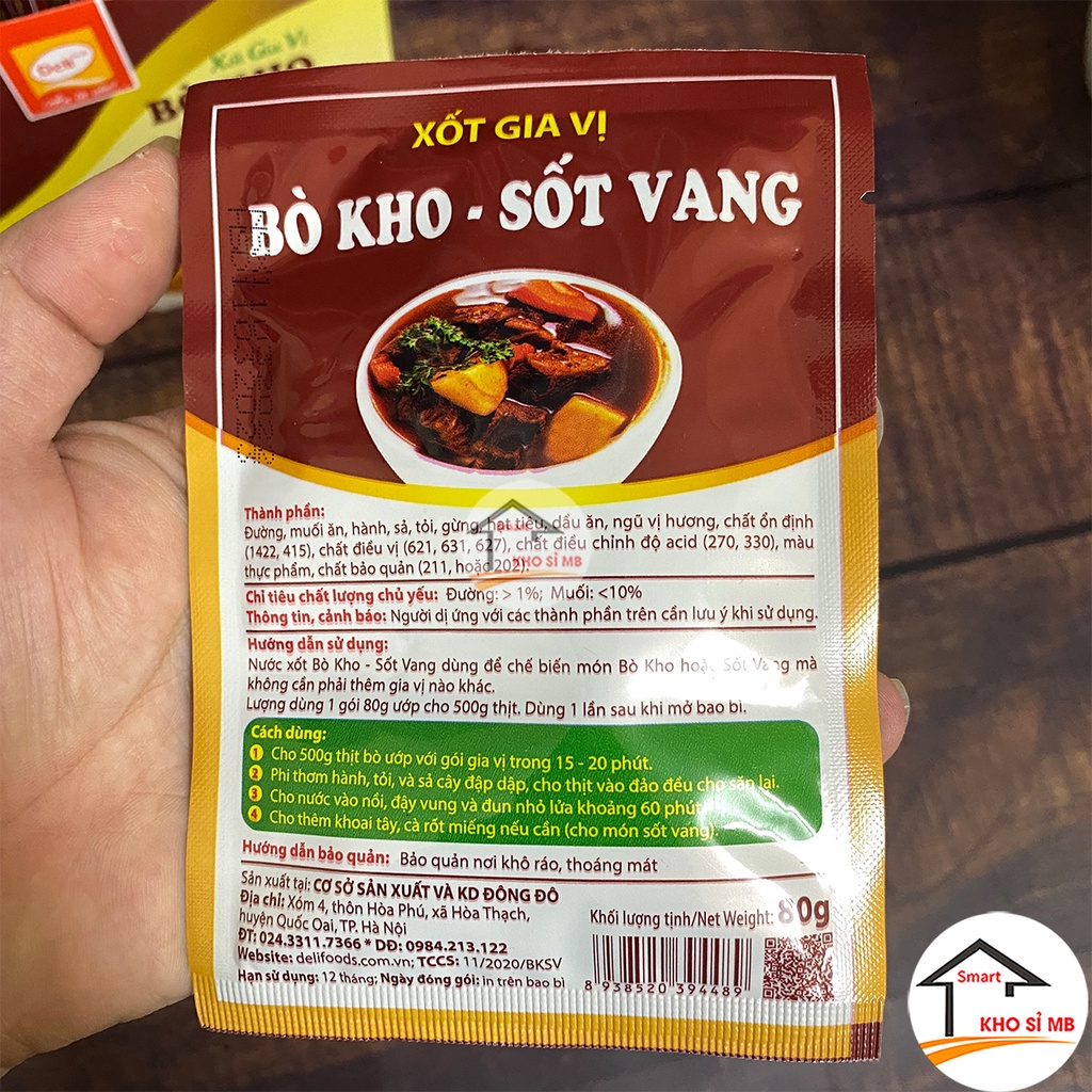 Sốt gia vị ướp thịt bò kho sốt vang deli  kho sỉ mb