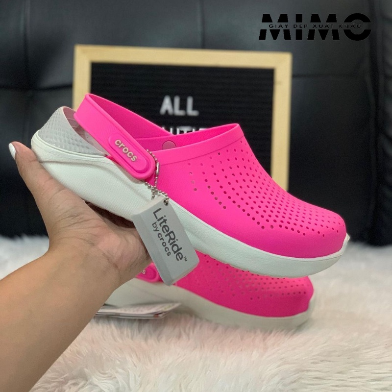Dép Sục Literide Hồng Neon Nổi Bật, Êm nhẹ, Full Box cho nữ